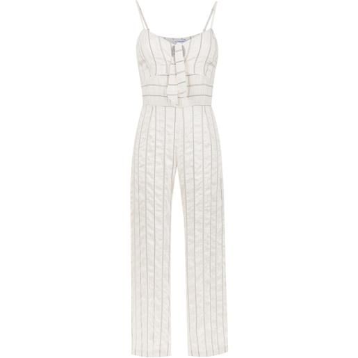 Olympiah tuta intera fiora - bianco