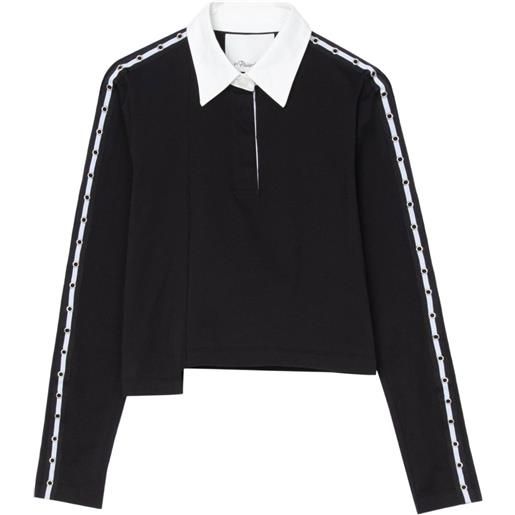 3.1 Phillip Lim polo con occhielli - nero