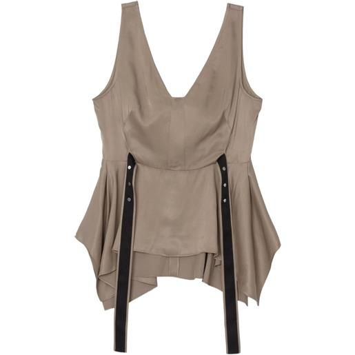 3.1 Phillip Lim top con scollo a v - toni neutri