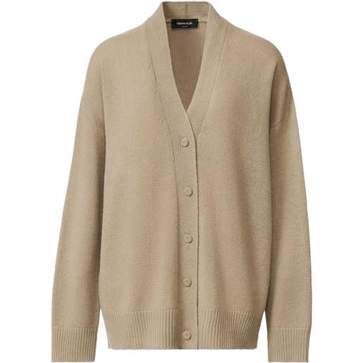 Fabiana Filippi cardigan con scollo a v - toni neutri