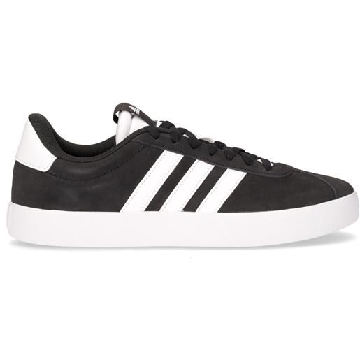 ADIDAS vl court 3.0 sneaker in pelle nero bianco - uomo - nero bianco