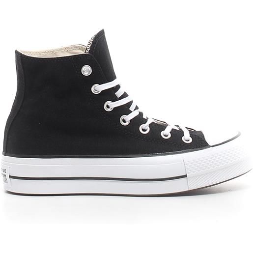 CONVERSE lift hi sneaker con platform black white - donna - black white