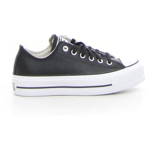 CONVERSE chuck taylor all star sneaker con platform black white - donna - black white