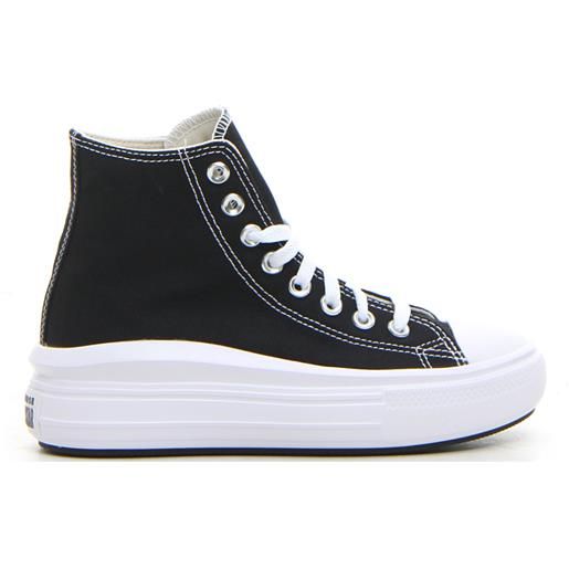 CONVERSE ctas move hi sneaker nero avorio - donna - nero avorio