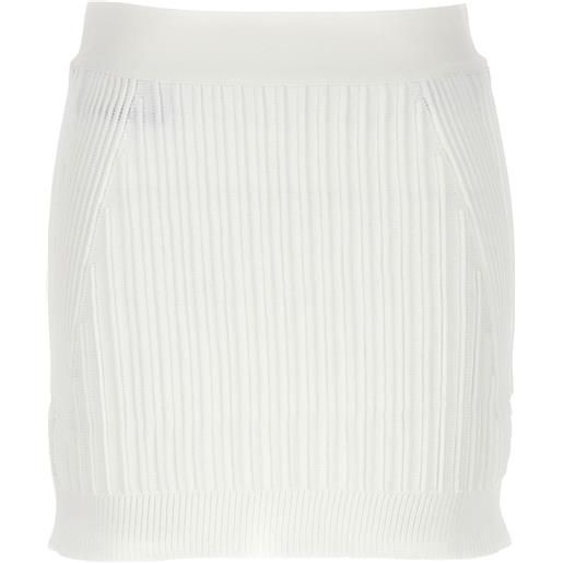 Hervé Léger minigonna ottoman - bianco