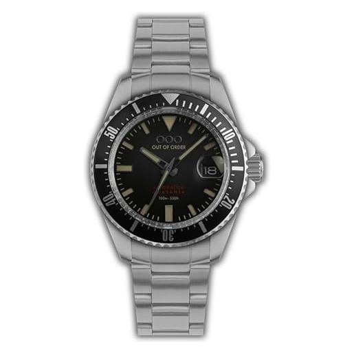 Out Of Order Orologio Anguria, Swiss Ronda 515, Cassa 44mm In Acciaio 316L, Vetro Zaffiro, 100m - 5
