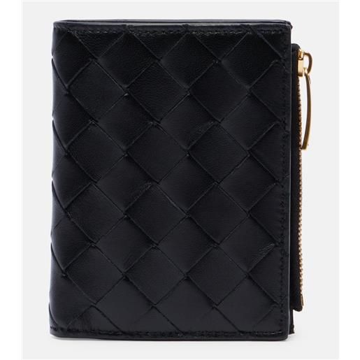 Bottega Veneta portafoglio in pelle intrecciato