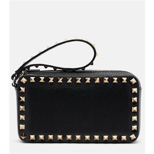 Valentino Garavani clutch rockstud small in pelle