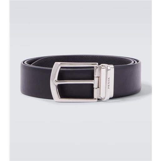 Prada cintura reversibile in pelle