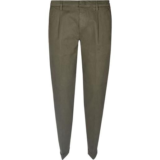 Fay pantaloni con piega - verde