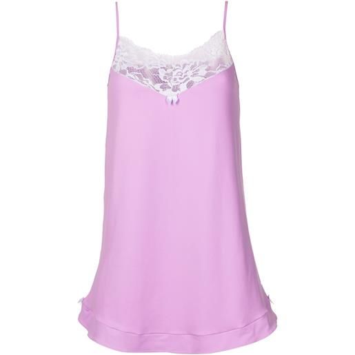 Amir Slama sottoveste con bordi di pizzo - viola