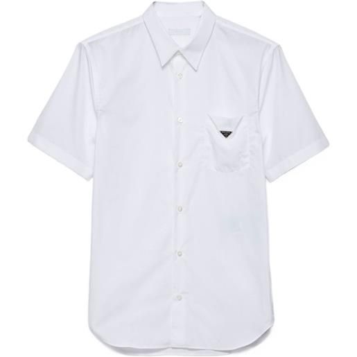 Prada camicia con taschino - bianco