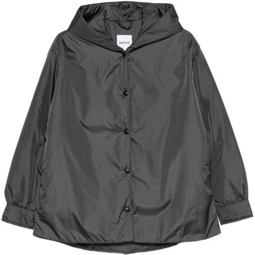ASPESI giacca con cappuccio - grigio