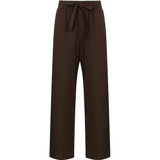 TEKLA pantaloni pigiama con coulisse - marrone