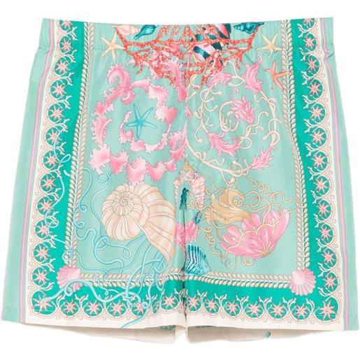 Versace Kids shorts barocco sea - verde