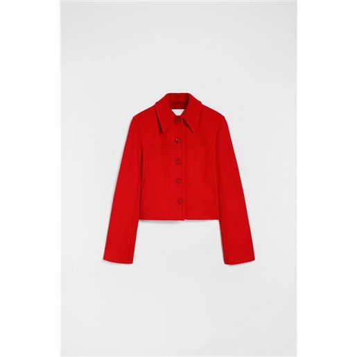 Jil Sander giacca in lana - rosso