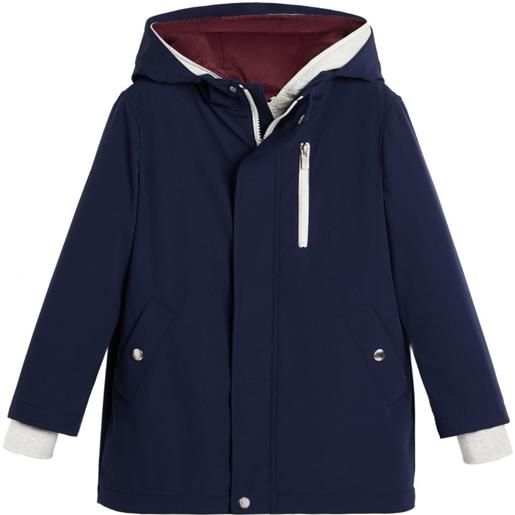 Brunello Cucinelli Kids parka 3 in 1 con applicazione - blu
