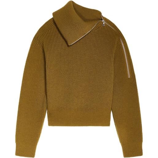 DRIES VAN NOTEN maglione a collo alto - marrone