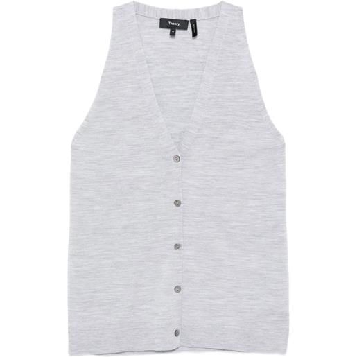 Theory blusa in lana - grigio