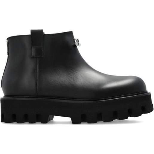 Alexander McQueen stivali con zip - nero