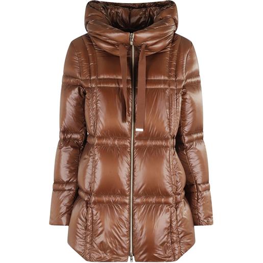 Herno piumino con zip - marrone
