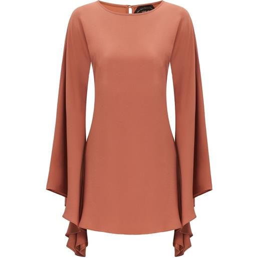 Taller Marmo abito corto con dettaglio cut-out - marrone