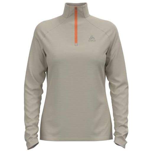 Odlo donna top da corsa con zip run easy warm