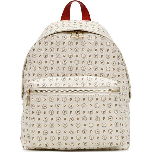 POLLINI zaino heritage logo classic - bianco