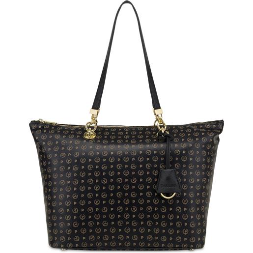 POLLINI shopping bag heritage soft touch - nero