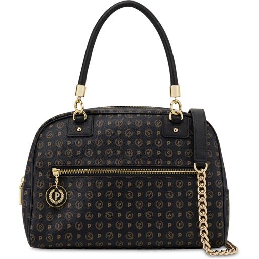 POLLINI bowling bag heritage logo classic - nero