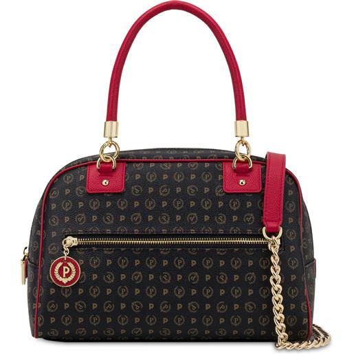 POLLINI bowling bag heritage logo classic - nero