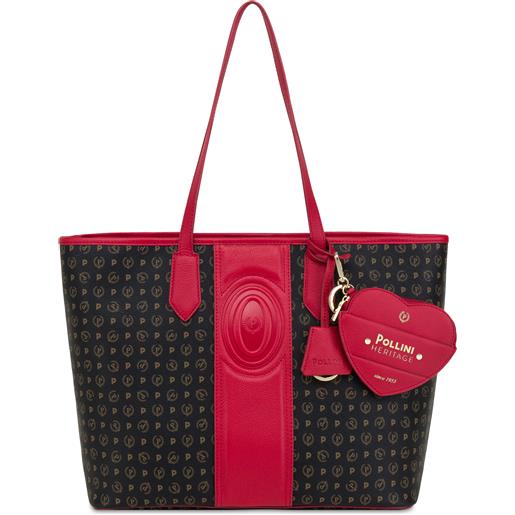 POLLINI shopping bag heritage 70 - nero