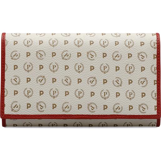 POLLINI portafoglio heritage logo classic - bianco