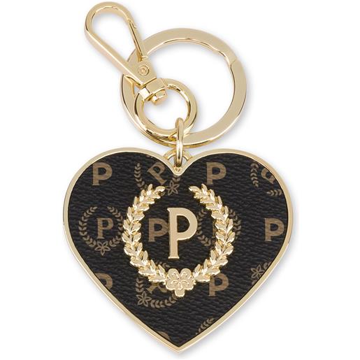 POLLINI portachiavi cuore heritage - nero