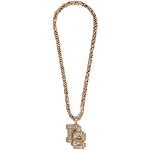 DSQUARED2 collana con cristalli - oro