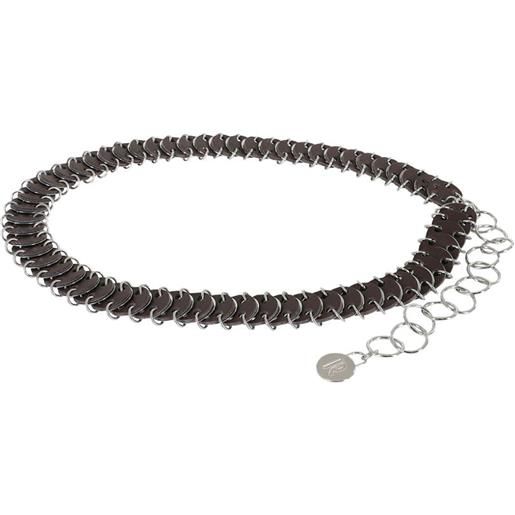 Rabanne cintura a catena - marrone