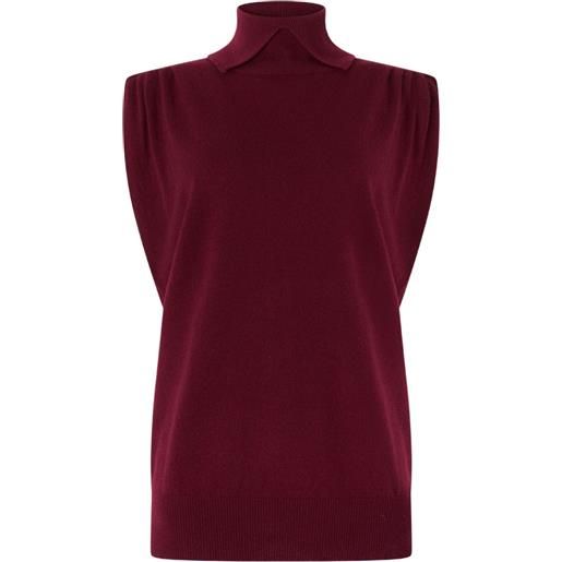 Genny canotta a collo alto - rosso
