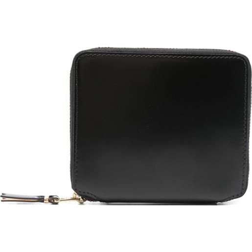 Comme Des Garçons Wallet portafoglio in pelle con zip - nero