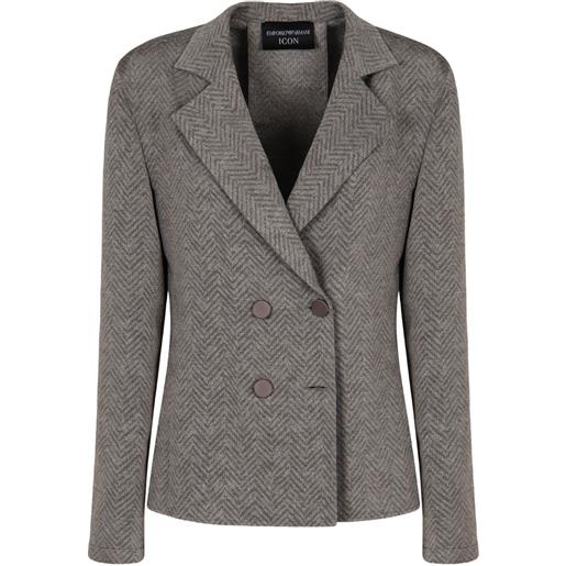 Emporio Armani giacca doppiopetto - grigio