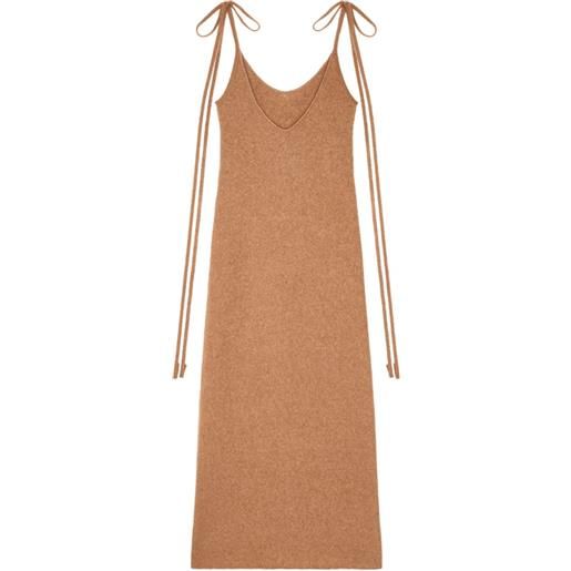 Alanui abito lungo finest - marrone