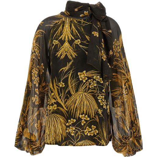 F.R.S For Restless Sleepers blusa a fiori - nero