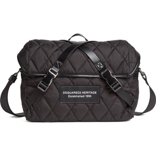 DSQUARED2 borsa messenger heritage - nero
