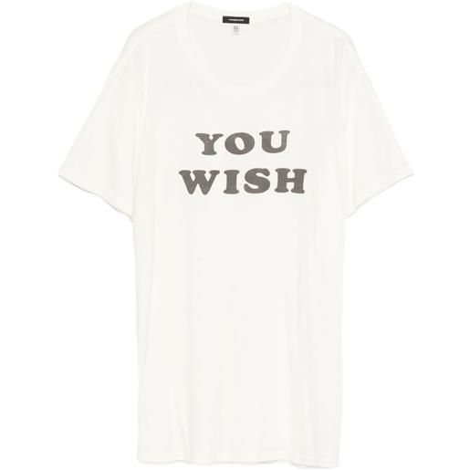 R13 t-shirt con grafica - toni neutri