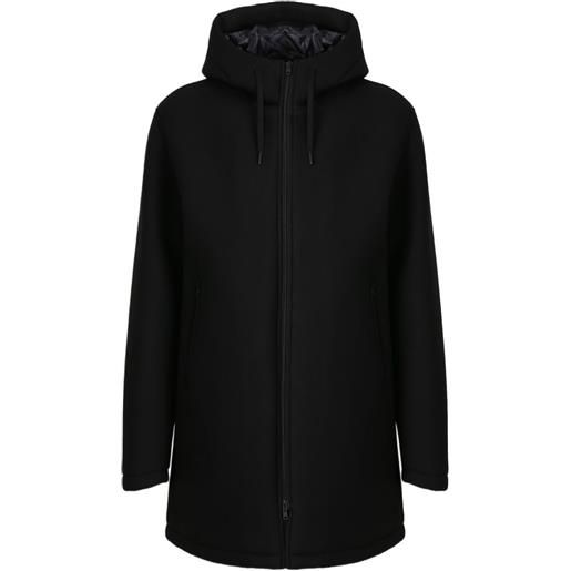 Herno giacca con cappuccio e zip - nero