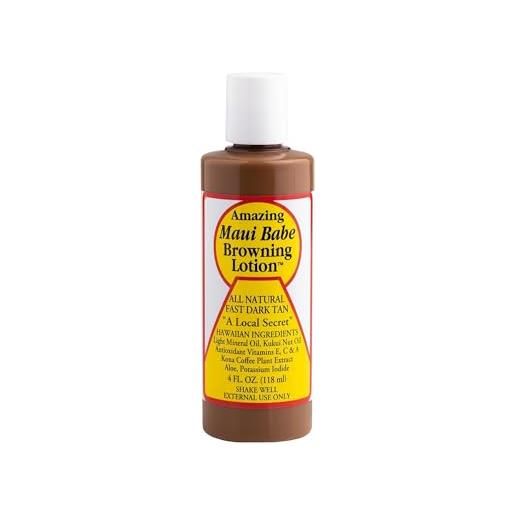 Maui Babe browning lotion - all natural fast dark tan 4 fl. Oz by Maui Babe