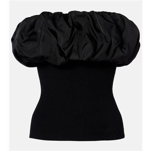 Ganni top in maglia a coste