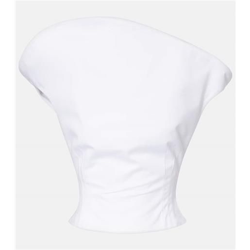 Magda Butrym bustier asimmetrico in cotone