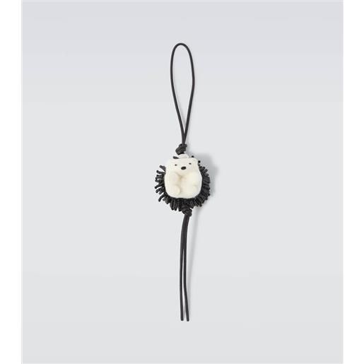 Loewe charm hedgehog con perline
