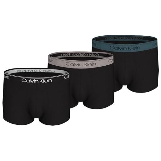 Calvin Klein low rise trunk 3pk q7e - multi black x-large