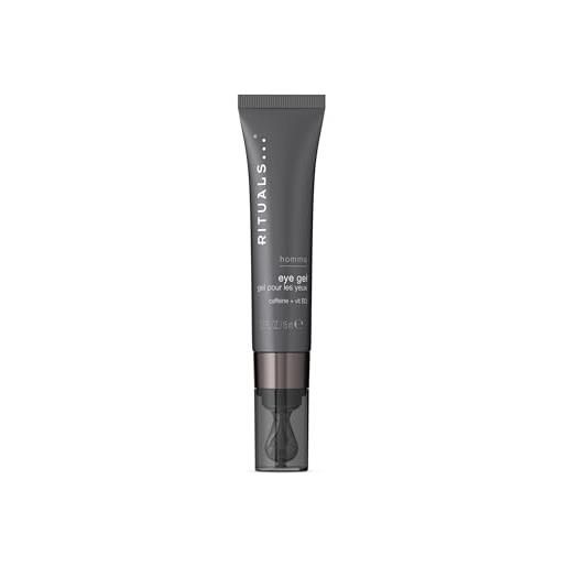 RITUALS homme contorno occhi uomo in gel, crema anti-age con caffeina e vitamina b3, riduce occhiaie e gonfiore, 15ml